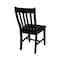 International Concepts Set of 2 Cafe Chairs, Black Seat, Wood Back, 36 W 20.67 in L 20.7 H, Wood Seat C46-61P - alternate 4